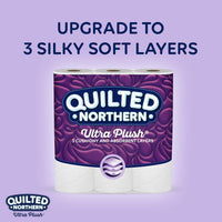 Quilted Northern Ultra Plush Toilet Paper, 18 Mega Rolls, 18 = 72 Regular Rolls, 3 Ply Bath Tissue