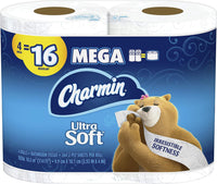 Charmin Ultra soft Jumbo Rolls Septic Safe white