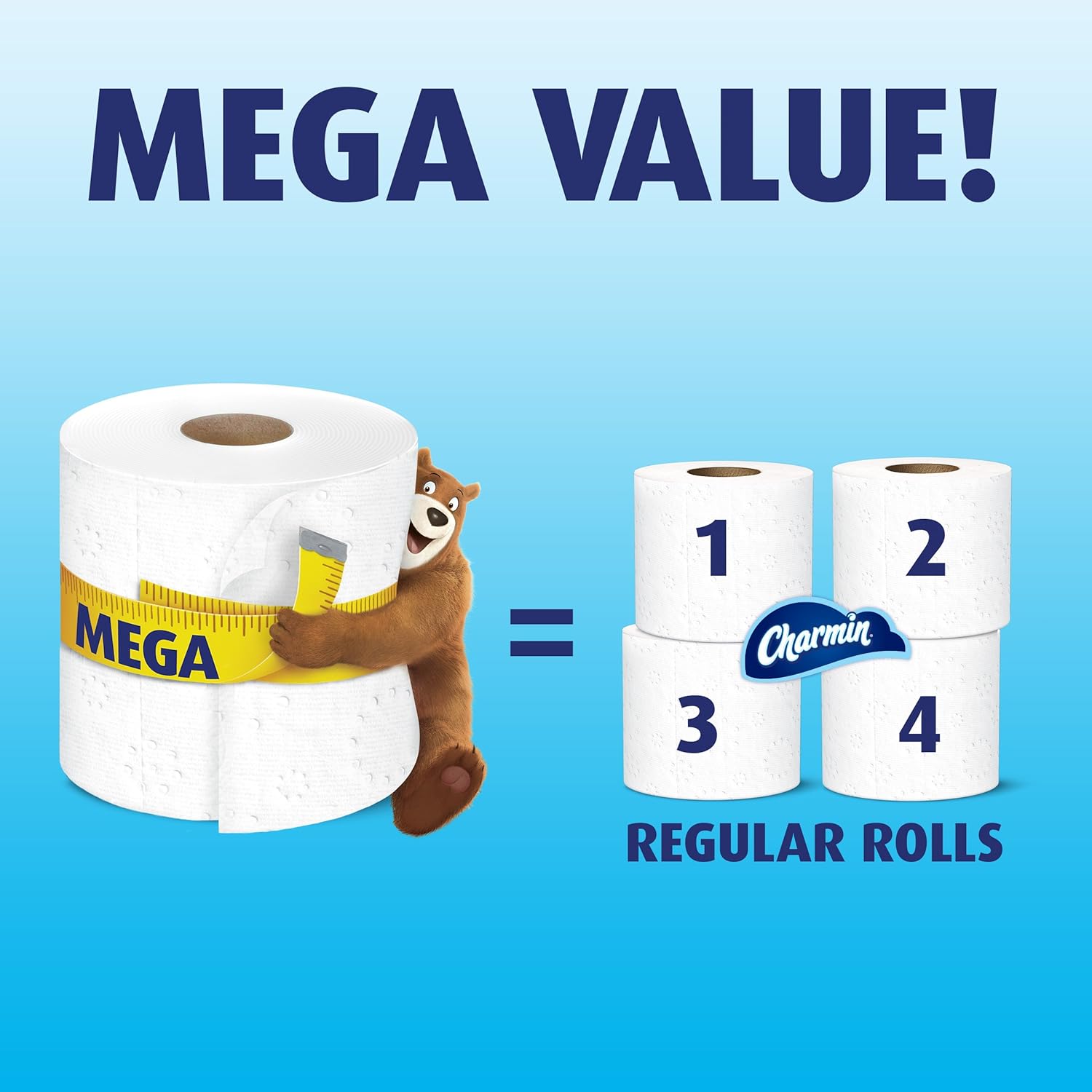 Charmin Essentials Soft Toilet Paper Mega Rolls, 9 ct
