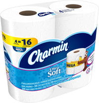 Charmin Ultra soft Jumbo Rolls Septic Safe white