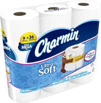 Charmin Ultra soft Jumbo Rolls Septic Safe white