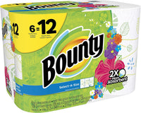 Bounty Select-A-Size Paper Towels Print, 6 ct