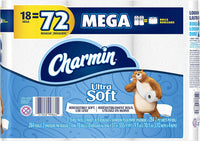 Charmin Ultra soft Jumbo Rolls Septic Safe white