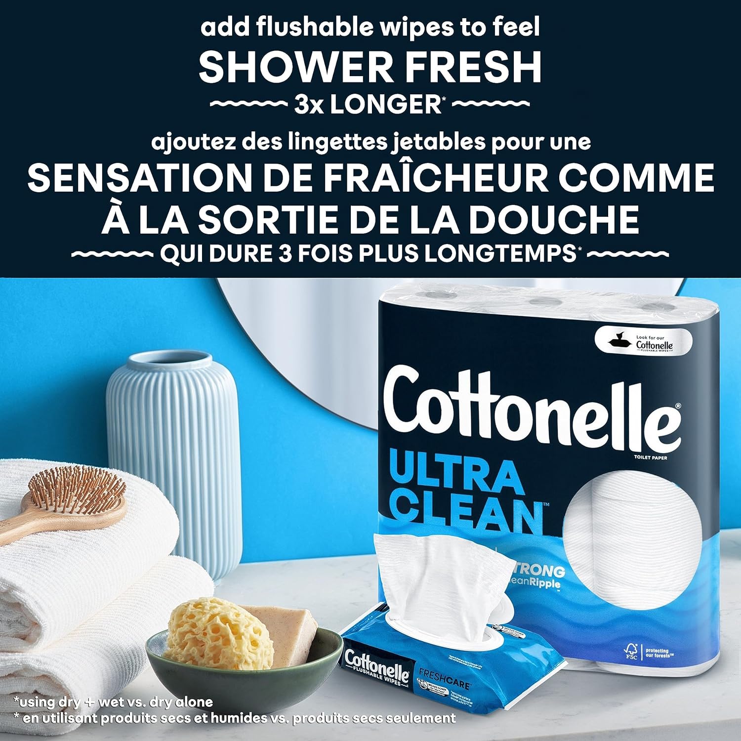 Cottonelle Ultra Clean Toilet Paper, 9 Mega Rolls (9 Mega Rolls = 36 Regular Rolls), 284 Sheets Per Roll, Packaging May Vary