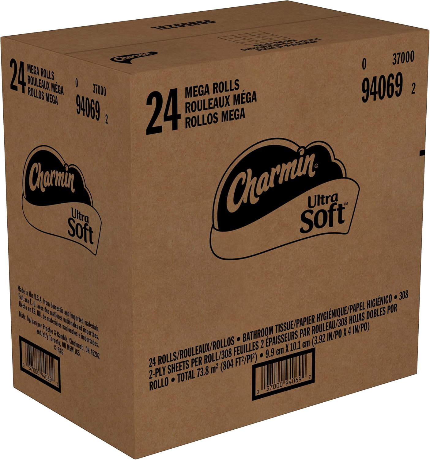 Charmin Ultra soft Jumbo Rolls Septic Safe white