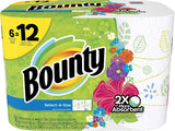 Bounty Select-A-Size Paper Towels Print, 6 ct