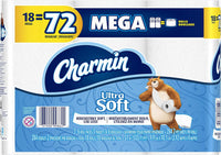 Charmin Ultra soft Jumbo Rolls Septic Safe white