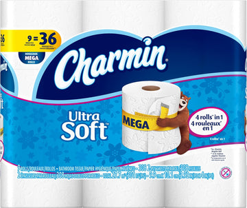 Charmin Ultra soft Jumbo Rolls Septic Safe white