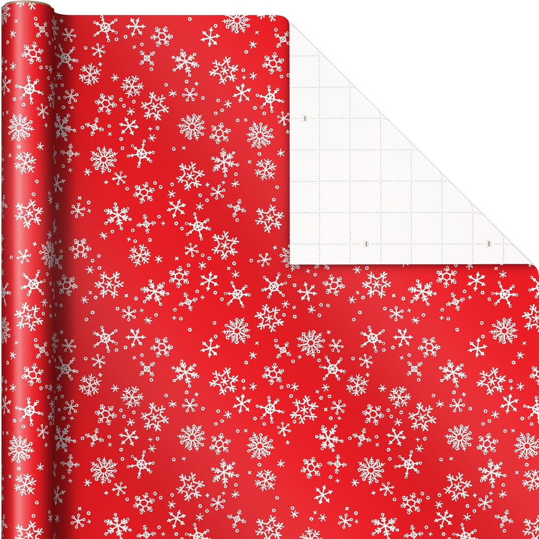 Hallmark Red & Green Christmas Wrapping Paper Set with Bows, Ribbon & Tags, 3 Rolls, 90 Sq Ft – view 5