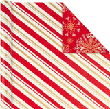 Hallmark Reversible Christmas Wrapping Paper, 3 Rolls (Red & Gold), 120 Sq Ft – detail