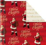 Hallmark Reversible Christmas Wrapping Paper, 3 Rolls (Red & Gold), 120 Sq Ft – view 3