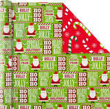 Hallmark Reversible Christmas Wrapping Paper, 4 Rolls (Santa & Trees), 150 Sq Ft – detail