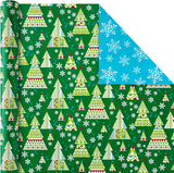 Hallmark Reversible Christmas Wrapping Paper, 4 Rolls (Santa & Trees), 150 Sq Ft – detail