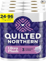 Quilted Northern Ultra Plush 3-Ply Toilet Paper, 24 Mega Rolls