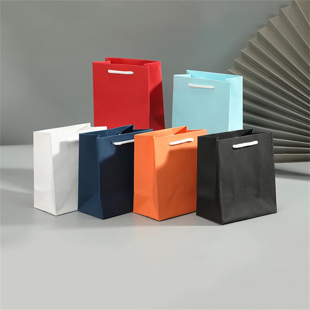 Elegant Paper Gift Bags with Handles - Perfect for Party Favors, Jewelry Packing, and Celebrations like Birthdays, Weddings, and Graduations