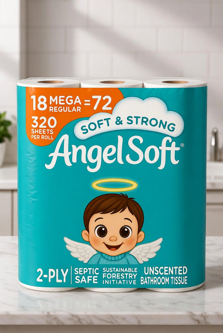 Angel Soft Toilet Paper – 18 Mega Rolls (Equal to 72 Regular Rolls) | Soft & Strong Bath Tissue