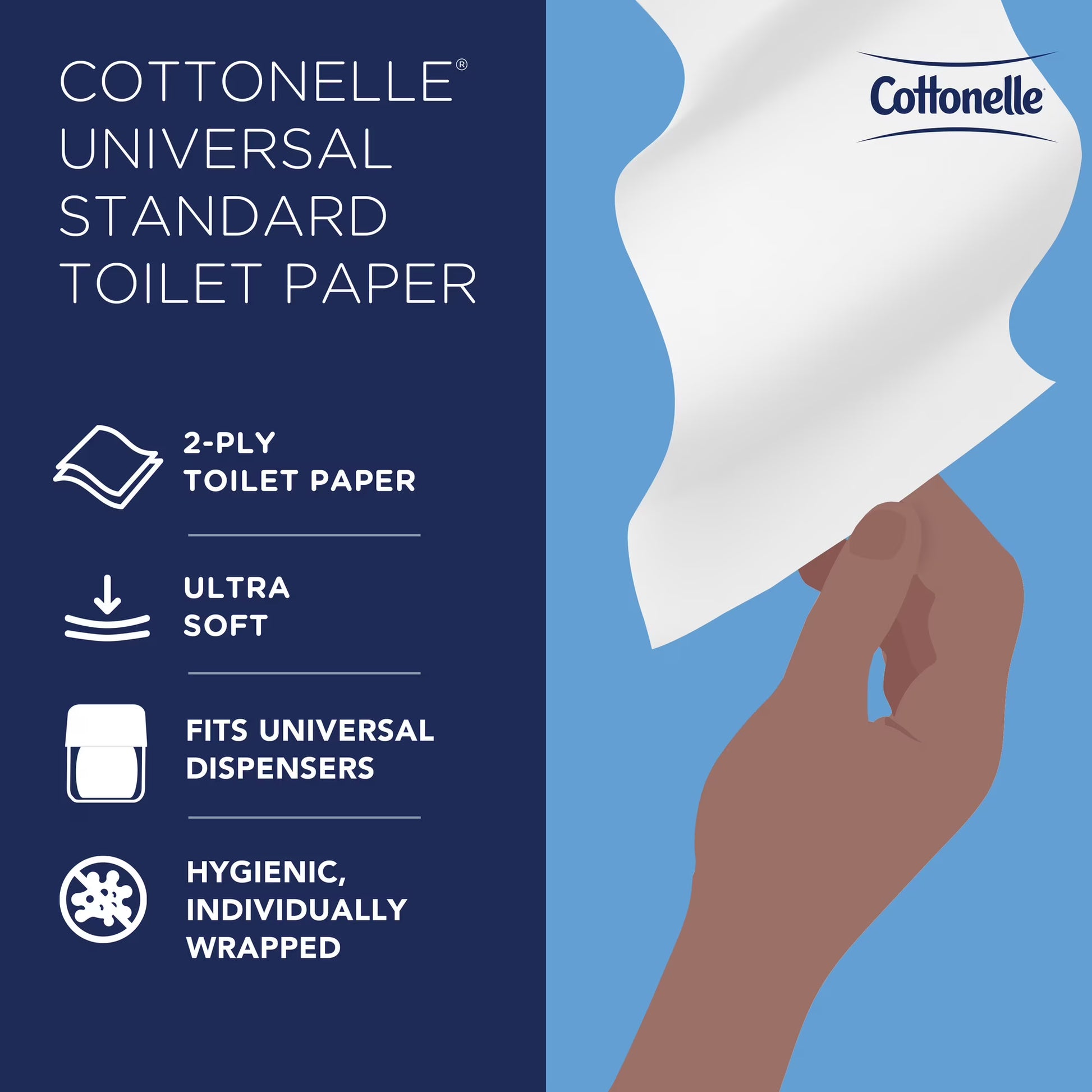Cottonelle Professional Standard Roll Toilet Paper, 60-Roll Case