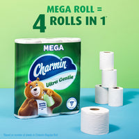 Charmin Ultra Gentle Lotion Toilet Paper, 18 Mega Rolls