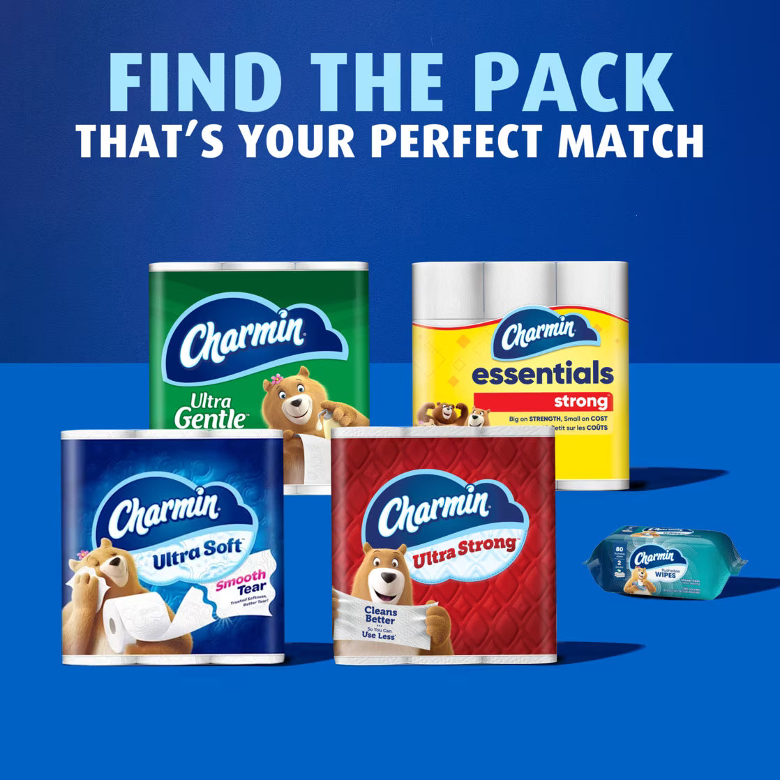 Charmin Ultra Soft Toilet Paper, 16 Mega XL Rolls