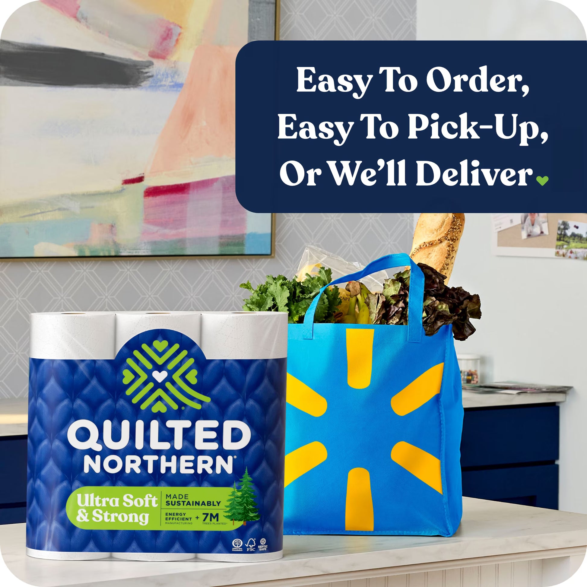 Quilted Northern Ultra Soft & Strong Toilet Paper, 12 Mega Rolls