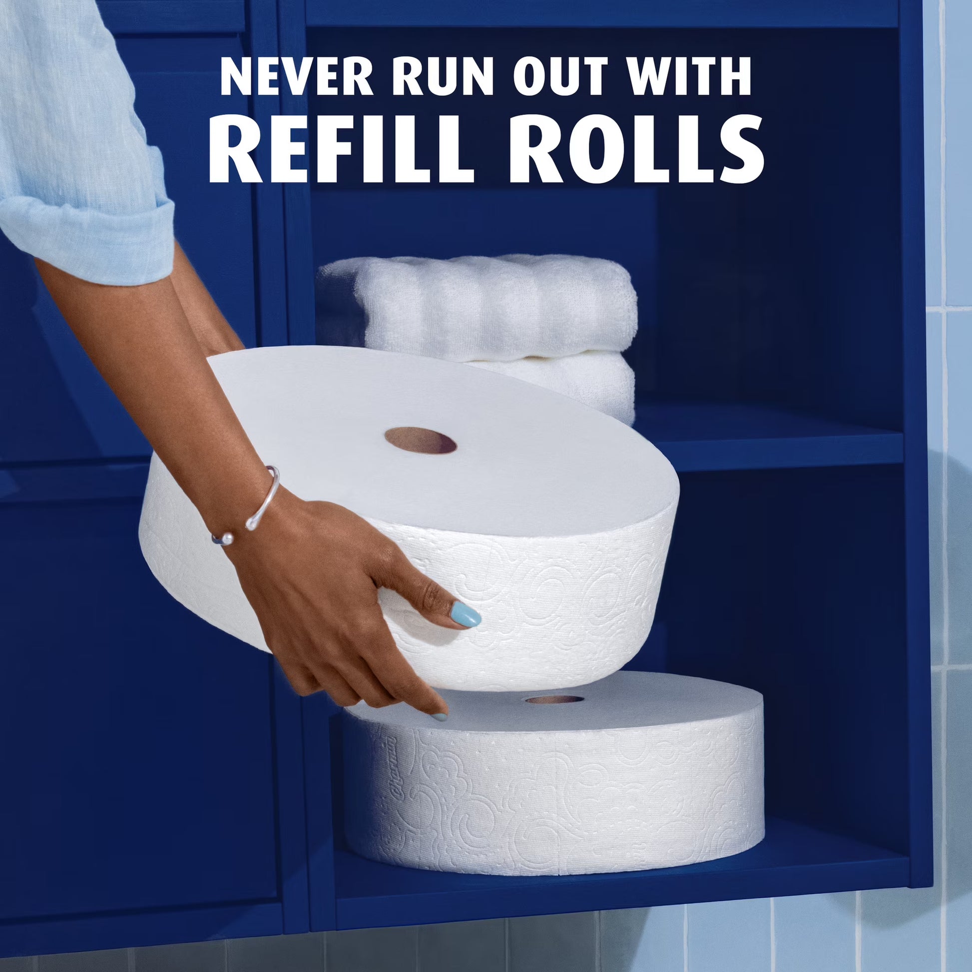 Charmin Ultra Soft Forever Roll Refill Rolls, 3-Pack