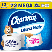 Charmin Ultra Soft Toilet Paper, 12 Mega XL Rolls