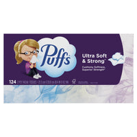 Puffs Ultra Soft Facial Tissues, 24-Box Case, Family Size