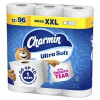 Charmin Ultra Soft Toilet Paper, 12 Mega XXL Rolls