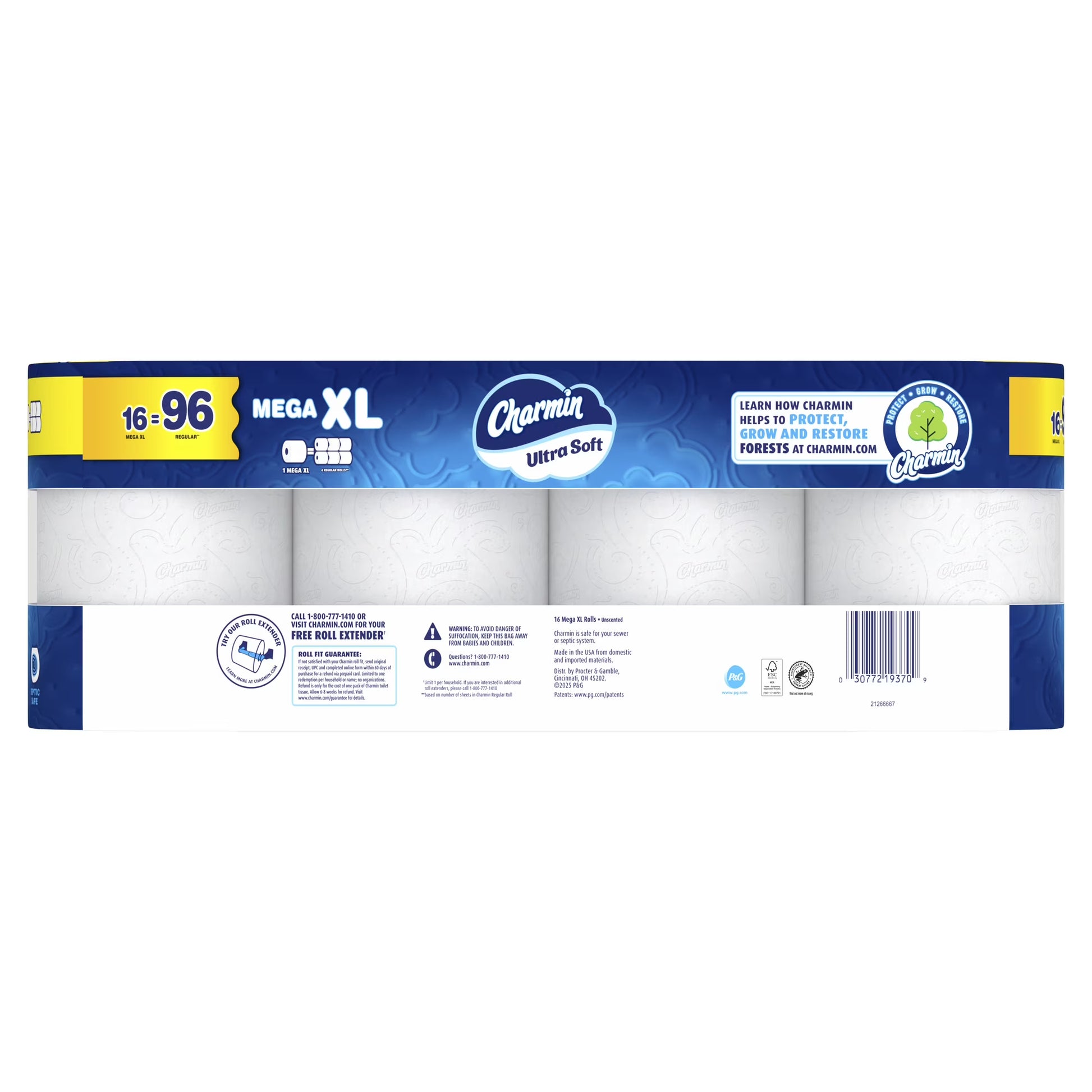 Charmin Ultra Soft Toilet Paper, 16 Mega XL Rolls