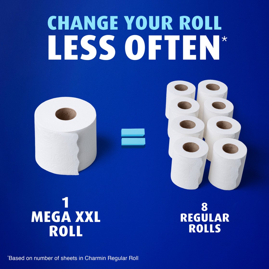 Charmin Ultra Soft Toilet Paper, 12 Mega XXL Rolls
