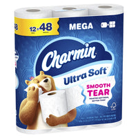 Charmin Ultra Soft Toilet Paper, 12 Mega Rolls