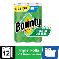 Bounty Select-A-Size Paper Towels, 12 Triple Rolls