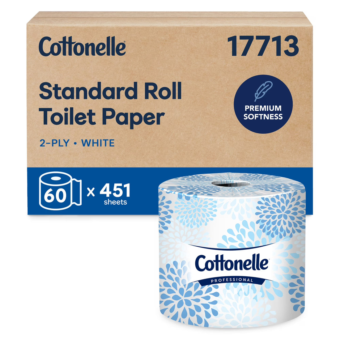 Cottonelle Professional Standard Roll Toilet Paper, 60-Roll Case