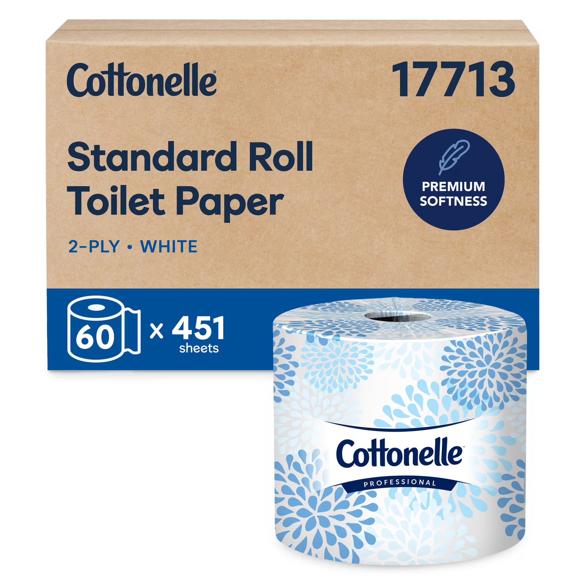 Cottonelle Professional Standard Roll Toilet Paper, 60-Roll Case
