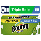 Bounty Select-A-Size Paper Towels, 8 Triple Rolls