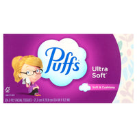 Puffs Ultra Soft Facial Tissues, 8 Family Size Boxes