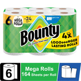 Bounty Select-A-Size Paper Towels, 6 Mega Rolls