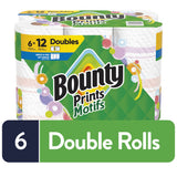 Bounty Select-A-Size Paper Towels, Print, 6 Double Rolls