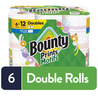 Bounty Select-A-Size Paper Towels, Print, 6 Double Rolls