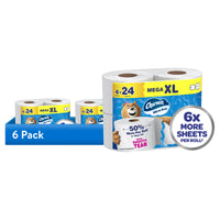 Charmin Ultra Soft Toilet Paper, 6-Pack Bundle (24 Mega XL Rolls Total)