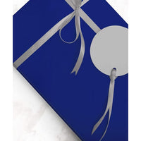 JAM Paper Royal Blue Glossy Wrapping Paper, 2 Rolls, 25 Sq Ft Per Roll