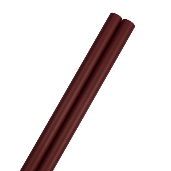 JAM Paper Matte Burgundy Wrapping Paper, 2 Rolls, 50 Sq Ft Total