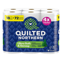 Quilted Northern Ultra Soft & Strong Toilet Paper, 18 Mega Rolls