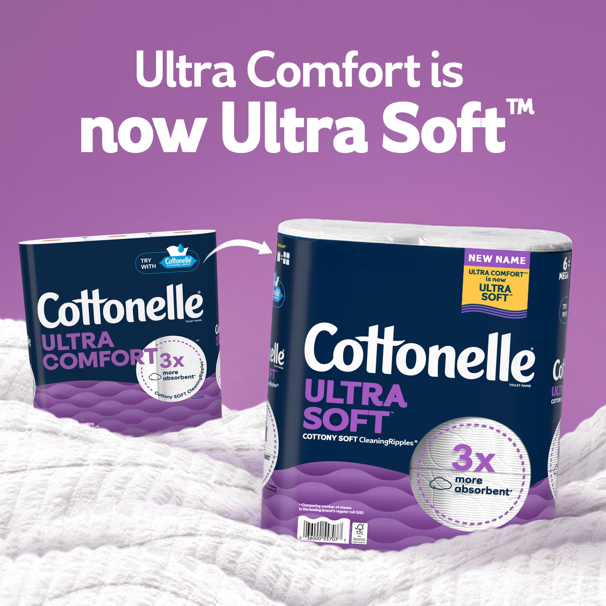 Cottonelle Ultra Soft Toilet Paper, 24 Mega Rolls