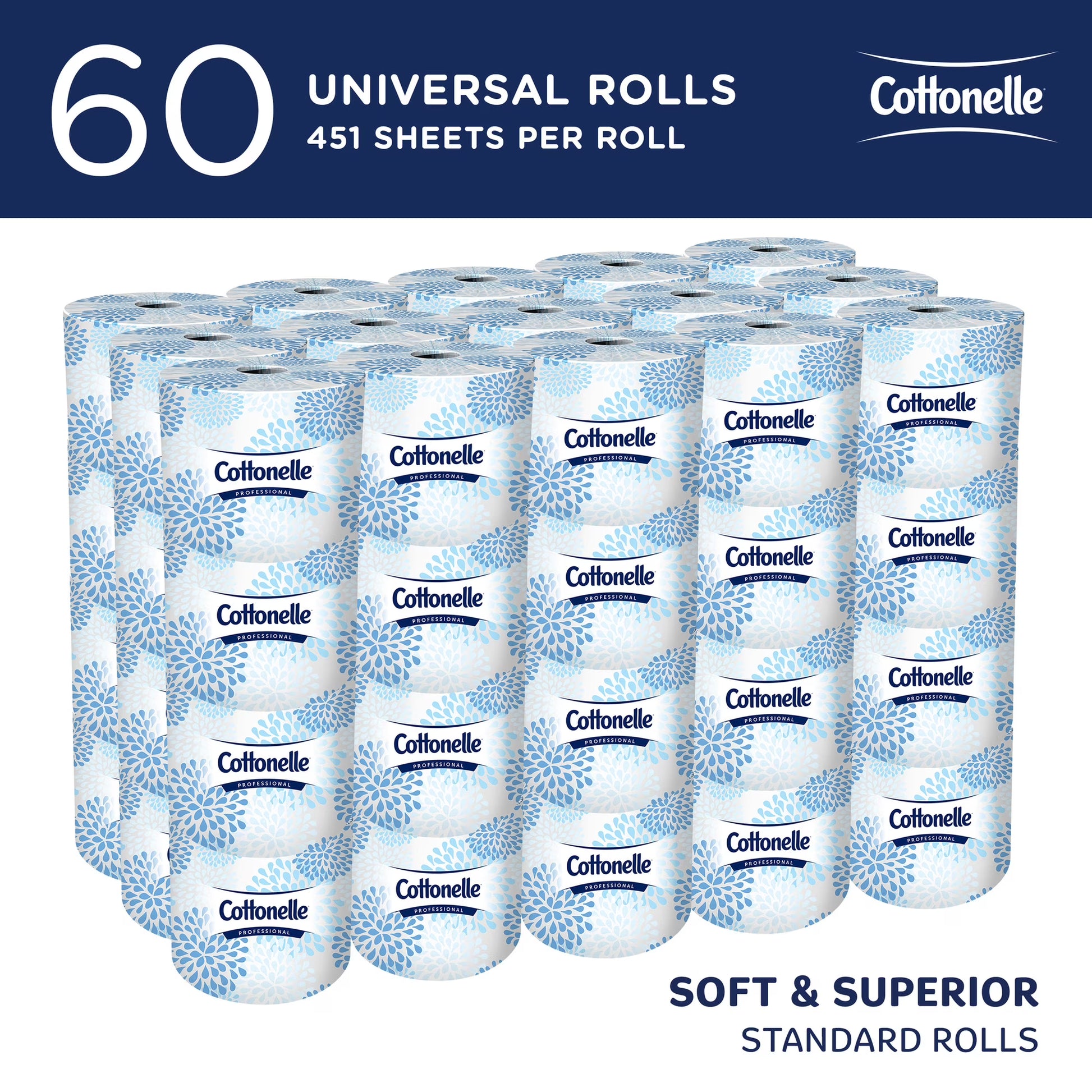 Cottonelle Professional Standard Roll Toilet Paper, 60-Roll Case