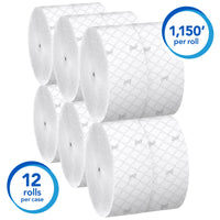 Scott Coreless Jumbo Roll Toilet Paper, 12-Roll Case, 1,150 ft Each