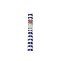 JAM Paper Blue & White Striped Wrapping Paper, 2 Rolls, 50 Sq Ft Total
