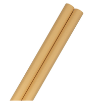 JAM Paper Light Kraft Matte Gift Wrapping Paper, 2 Rolls, 50 Sq. Ft.