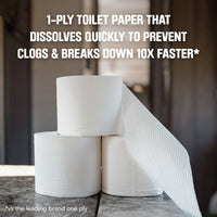 Scott Rapid-Dissolving Toilet Paper for RVs & Boats, 8 Double Rolls