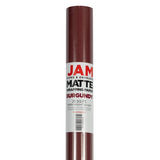 JAM Paper Matte Burgundy Gift Wrapping Paper Roll, 25 Sq. Ft.